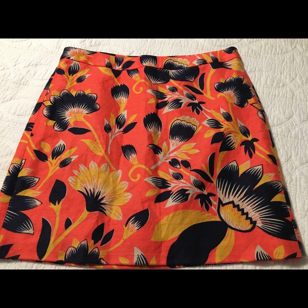 J. Crew Floral Print Mini Skirt Size 2